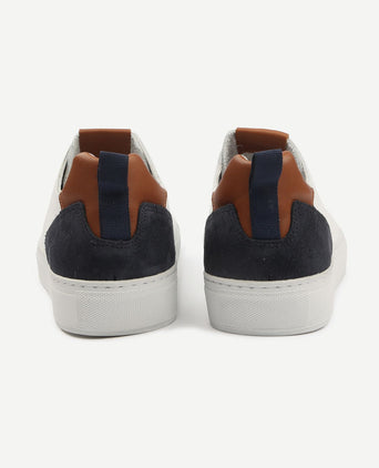Grain sneaker wit