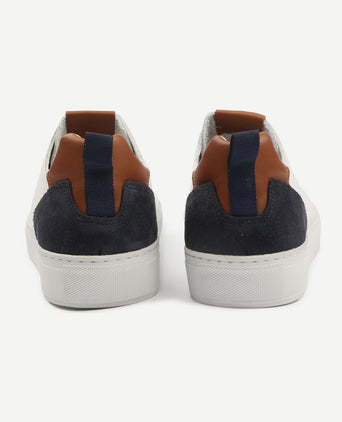 Grain sneaker wit