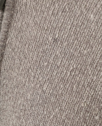 Suitable halve rits pullover boiled wool taupe