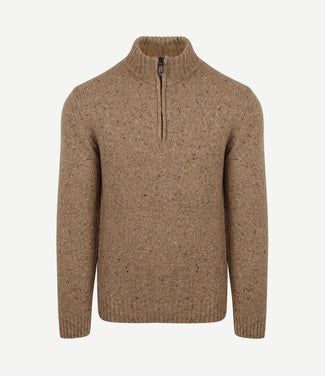 halve rits trui donnegal tweed eco wool beige halve rits trui donnegal tweed eco wool beige