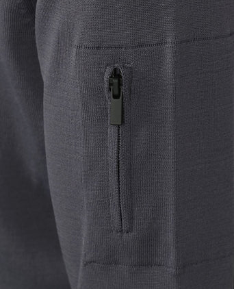 Suitable halve rits trui rafe antraciet | Slim-fit