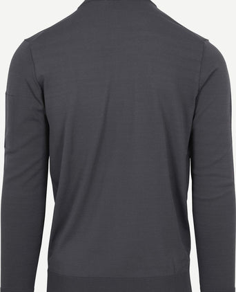 Suitable halve rits trui rafe antraciet | Slim-fit