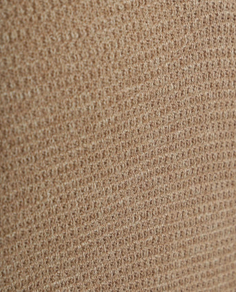 Suitable halve rits trui structuur beige | Regular-fit