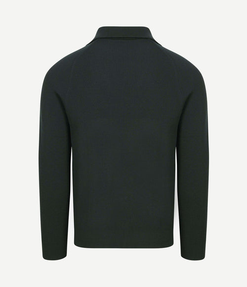 halve rits trui tias cooldry knit mosgroen