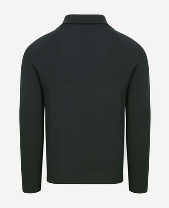 halve rits trui tias cooldry knit mosgroen