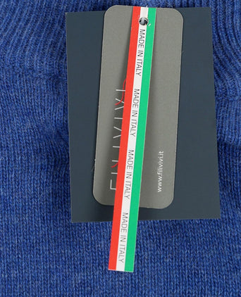 Suitable halve rits trui wol blauw