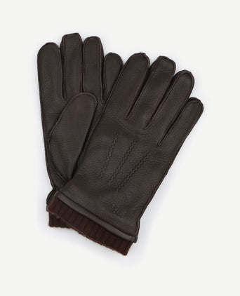 Handschoen leer bruin