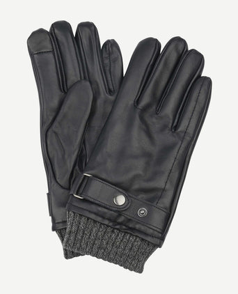 Suitable handschoen nappa leer zwart