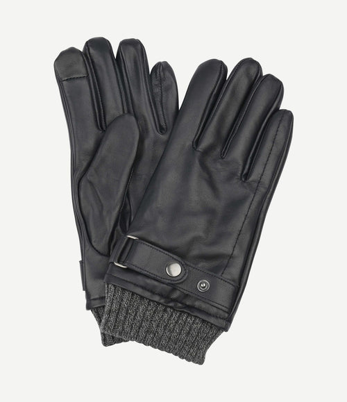 Handschoen nappa leer zwart