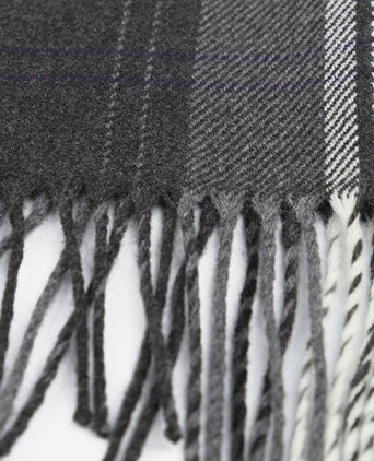 Suitable heren sjaal acryl ruit grijs 21-02