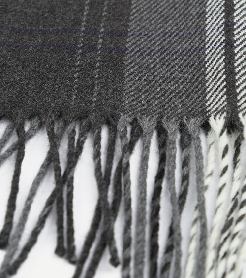 Suitable heren sjaal acryl ruit grijs 21-02