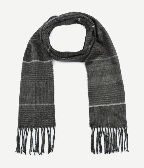 Suitable heren sjaal acryl ruit zwart 21-09