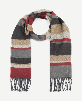 Suitable heren sjaal bruin rood