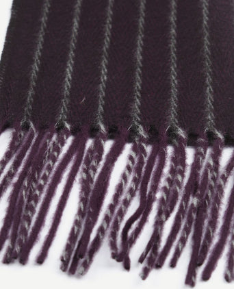 Suitable heren sjaal paars streep 18-19