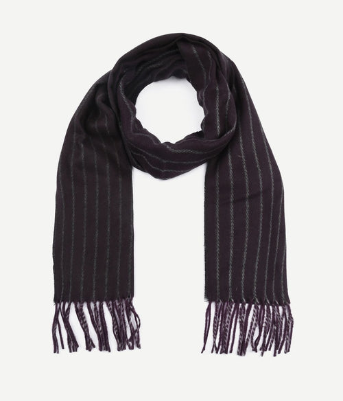 Suitable heren sjaal paars streep 18-19