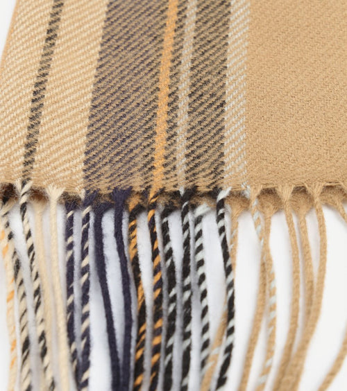 Suitable heren sjaal ruit beige