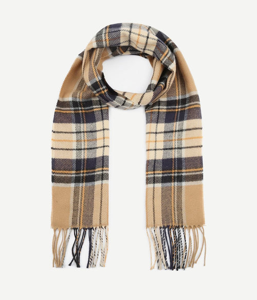 Suitable heren sjaal ruit beige