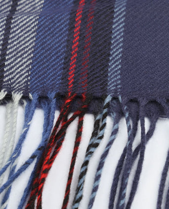 Suitable heren sjaal ruit rood blauw