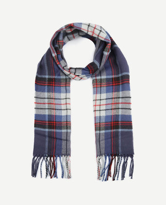 Suitable heren sjaal ruit rood blauw