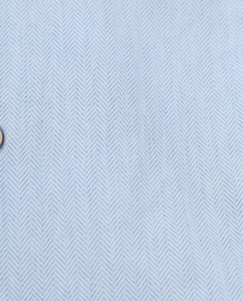 Suitable herringbone overhemd lichtblauw