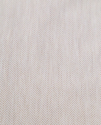 Suitable herringbone overhemd sand