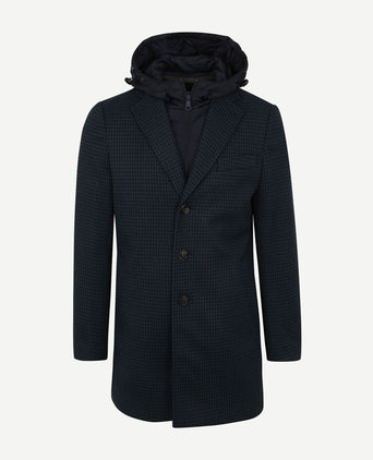 Suitable hood coat donkerblauw