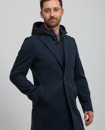 Suitable hood coat donkerblauw