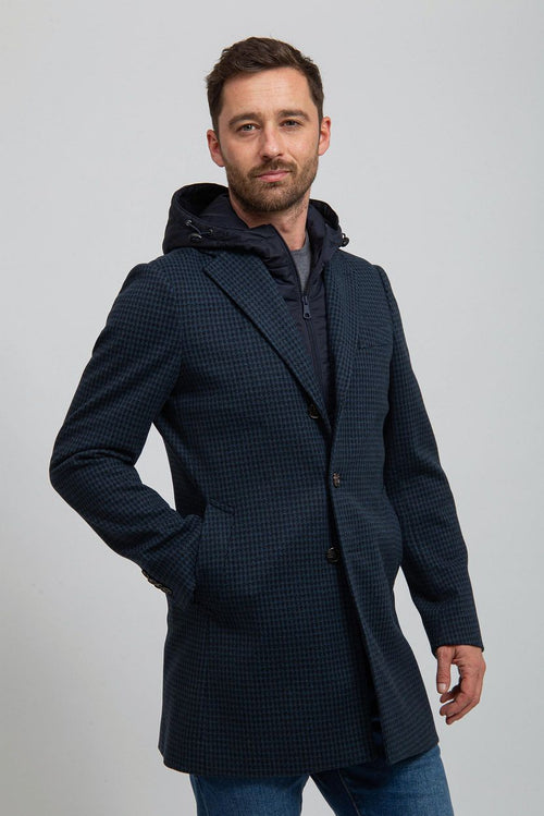 Suitable hood coat donkerblauw