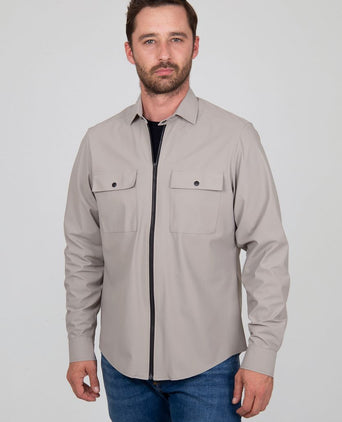 Suitable jacket shirt beige