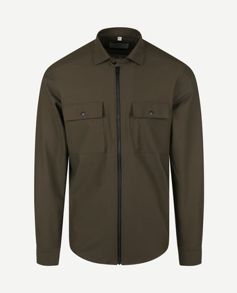Jacket shirt donkergroen