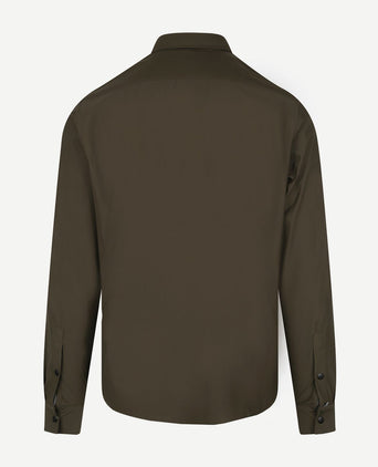 Suitable jacket shirt donkergroen