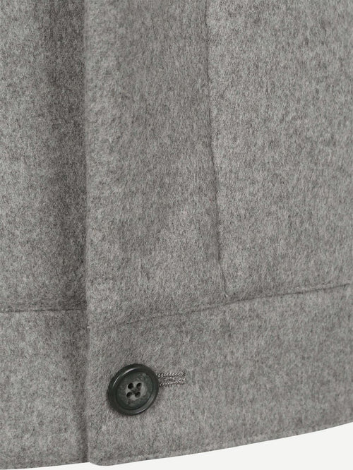 Suitable bomberjas flanel grijs | Regular-fit