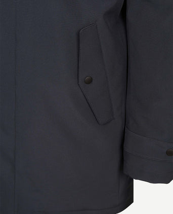 Jas hood tech donkerblauw