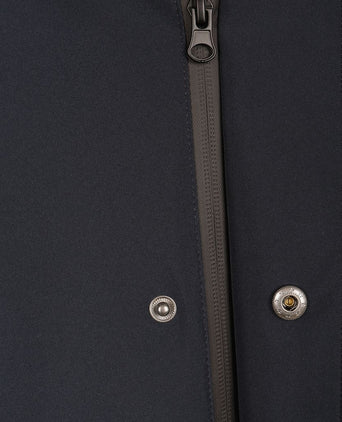 Jas hood tech donkerblauw
