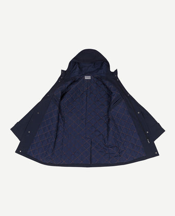 Jas hood tech donkerblauw