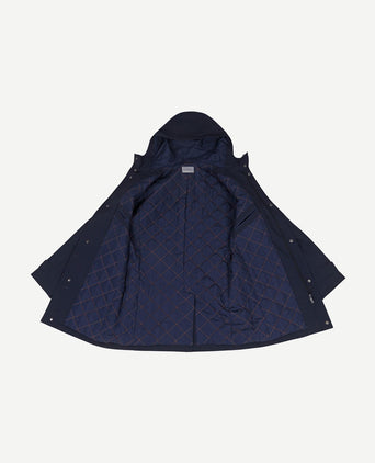 Jas hood tech donkerblauw