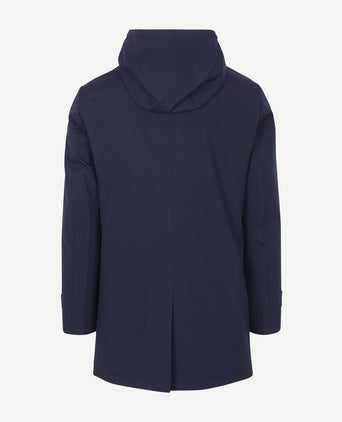 Jas hood tech donkerblauw