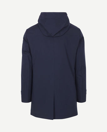 Jas hood tech donkerblauw