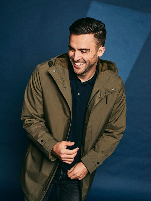 Suitable jas hood tech olijfgroen