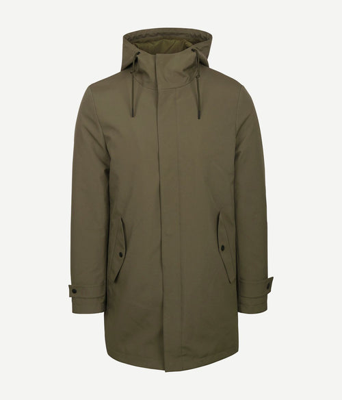 Suitable jas hood tech olijfgroen