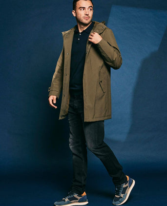 Suitable jas hood tech olijfgroen