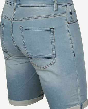 Suitable jelle denim short lichtblauw