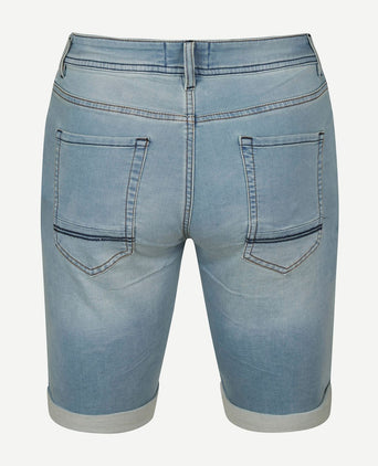 Suitable jelle denim short lichtblauw
