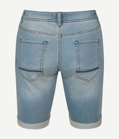 Suitable jelle denim short lichtblauw