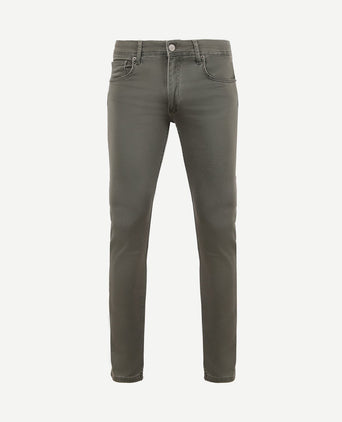 Kant jeans groen