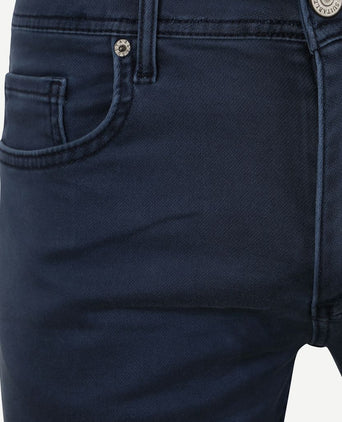 Suitable kant short donkerblauw | Slim-fit