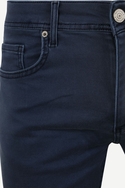 Suitable kant short donkerblauw | Slim-fit