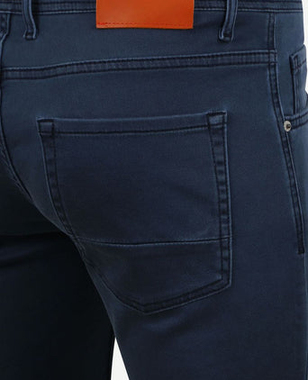 Suitable kant short donkerblauw | Slim-fit