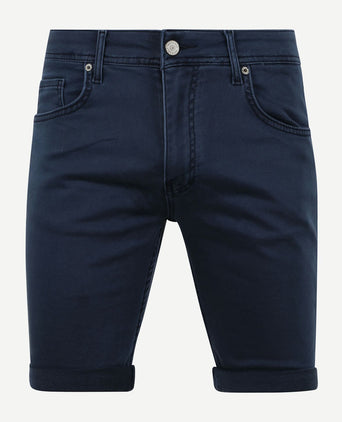 Suitable kant short donkerblauw | Slim-fit