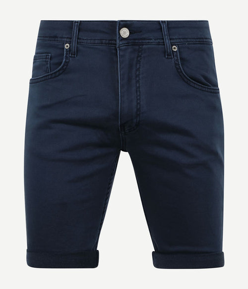 Suitable kant short donkerblauw | Slim-fit
